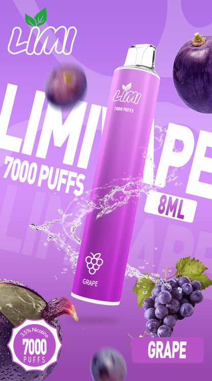 台灣現貨-Limi7000口拋棄式/電子煙  煙油容量更高 口味更優化