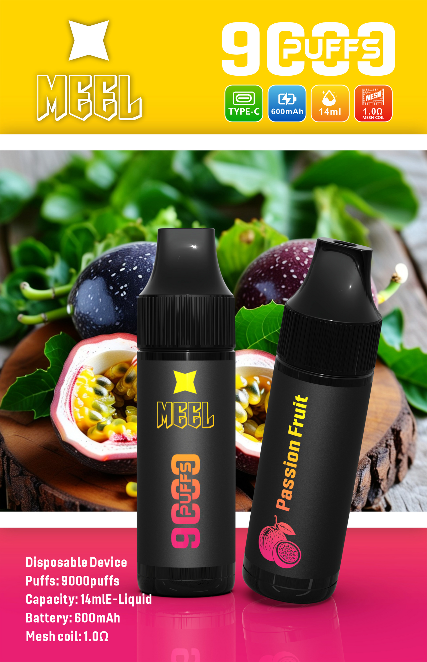 【新品上市】MEEL拋棄式/一次性 9000口  可充電 台灣現貨