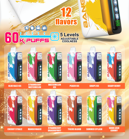 Bang king 60000口-5檔可調冰度 一次性拋棄式/一次性電子煙-新品上市